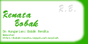 renata bobak business card